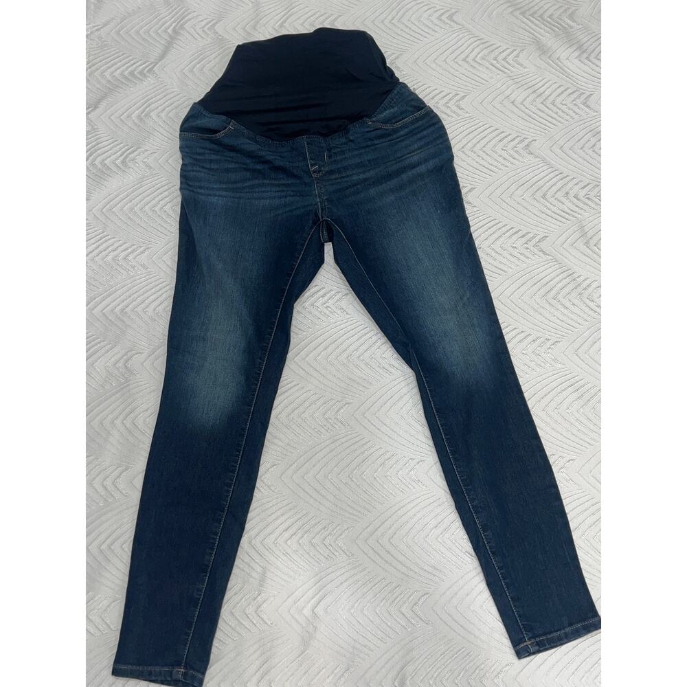 Isabel Maternity Skinny Jeans Size 4 Dark Blue Soft Denim NWT Without Tag